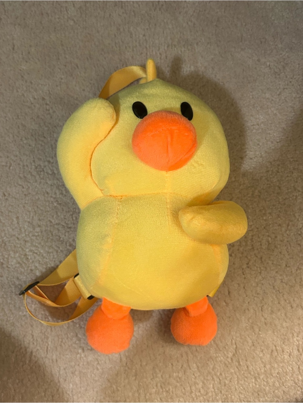 💙 FREE W/ PURCHASE - Yellow Plush Duck Bird Backpack - Soft Kids Plush Accessory